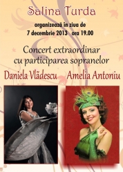 Concert de operetă, sâmbătă pe scena Salinei Turda